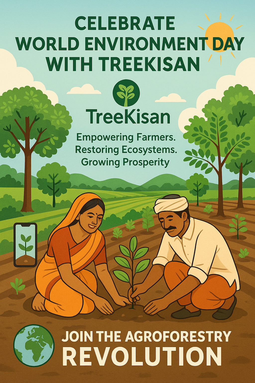 Celebrating World Environment Day with TreeKisan: Greening India, One Tree at a Time
